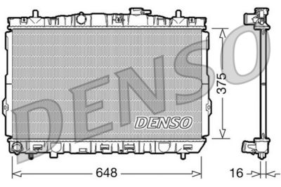 Radiator, engine cooling DENSO DRM41001