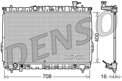 Radiator, engine cooling DENSO DRM41002