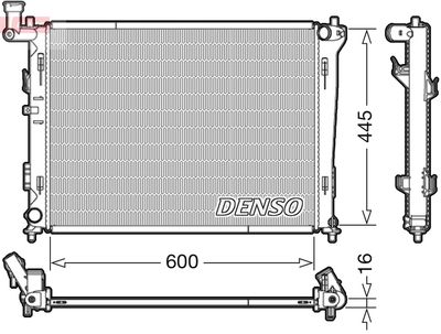 Radiator, engine cooling DENSO DRM41004