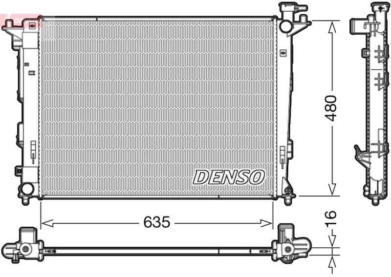 DENSO DRM41006 Radiator, engine cooling