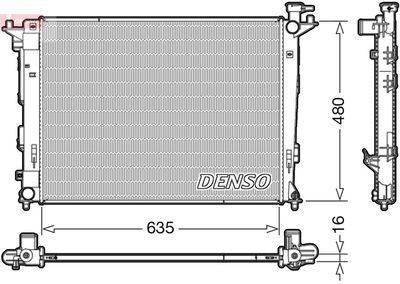 Radiator, engine cooling DENSO DRM41006