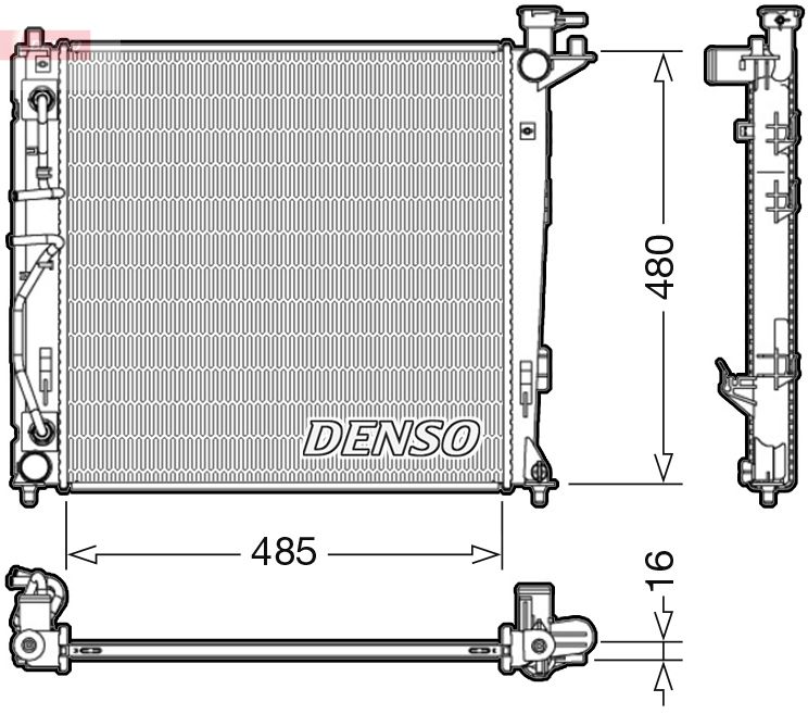 DENSO DRM41007 Radiator, engine cooling