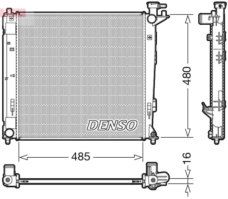 DENSO DRM41008 Radiator, engine cooling