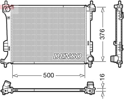 Radiator, engine cooling DENSO DRM41010