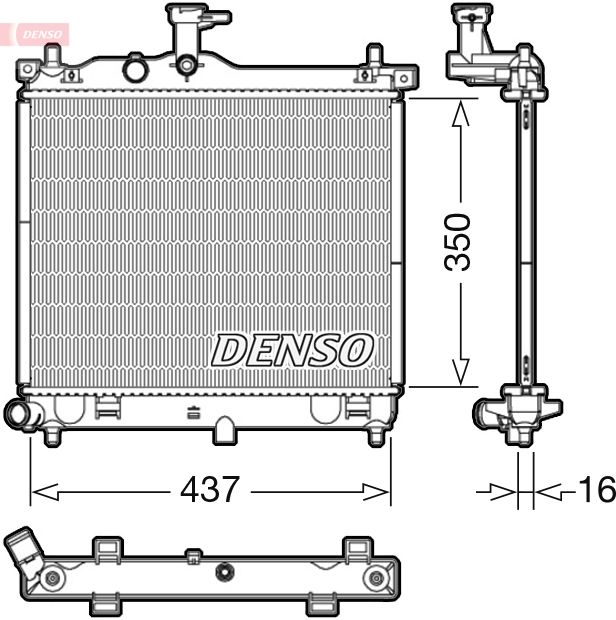 DENSO DRM41012 Radiator, engine cooling