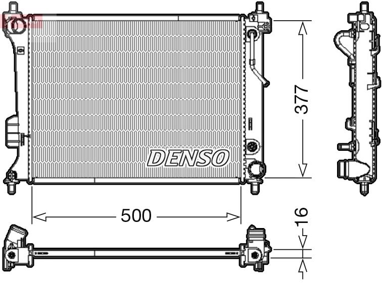 DENSO DRM41013 Radiator, engine cooling