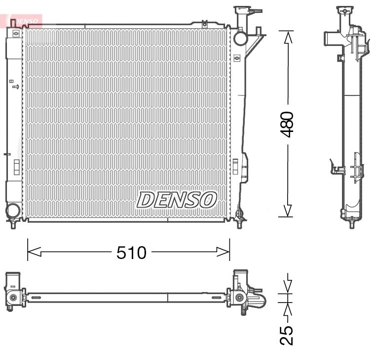 DENSO DRM41015 Radiator, engine cooling