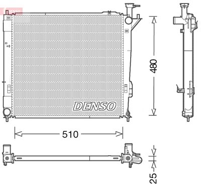 Radiator, engine cooling DENSO DRM41015