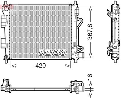 Radiator, engine cooling DENSO DRM41018