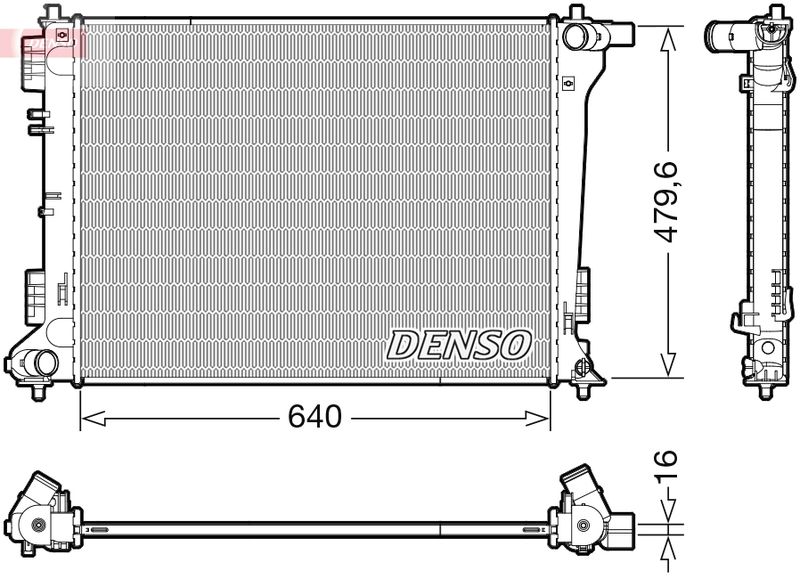 DENSO DRM41019 Radiator, engine cooling