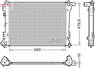 Radiator, engine cooling DENSO DRM41019