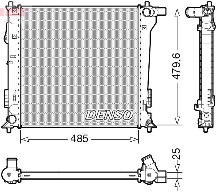 DENSO DRM41020 Radiator, engine cooling