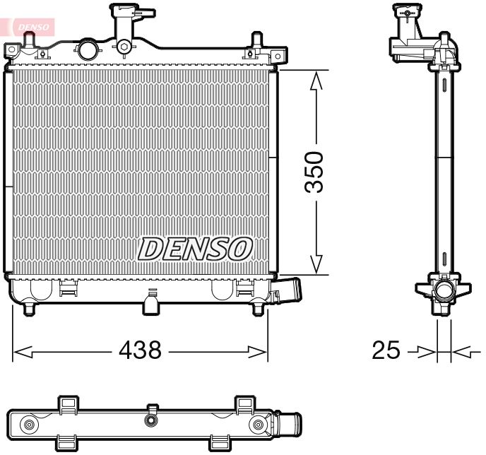 DENSO DRM41021 Radiator, engine cooling