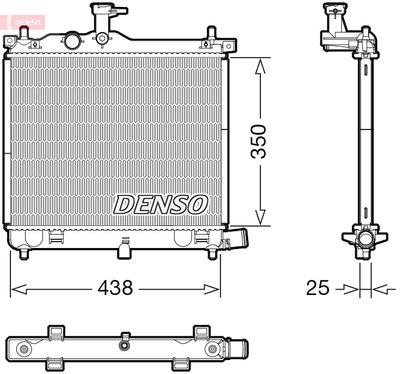 Radiator, engine cooling DENSO DRM41021