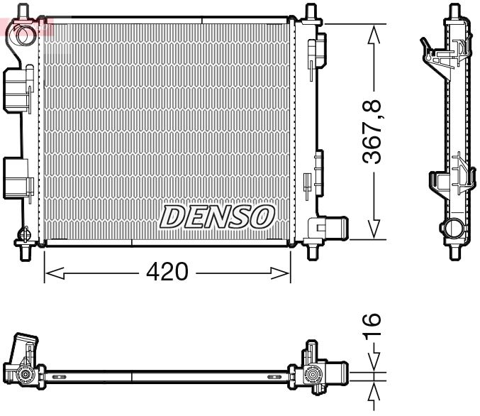 DENSO DRM41022 Radiator, engine cooling