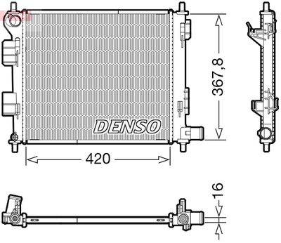 Radiator, engine cooling DENSO DRM41022
