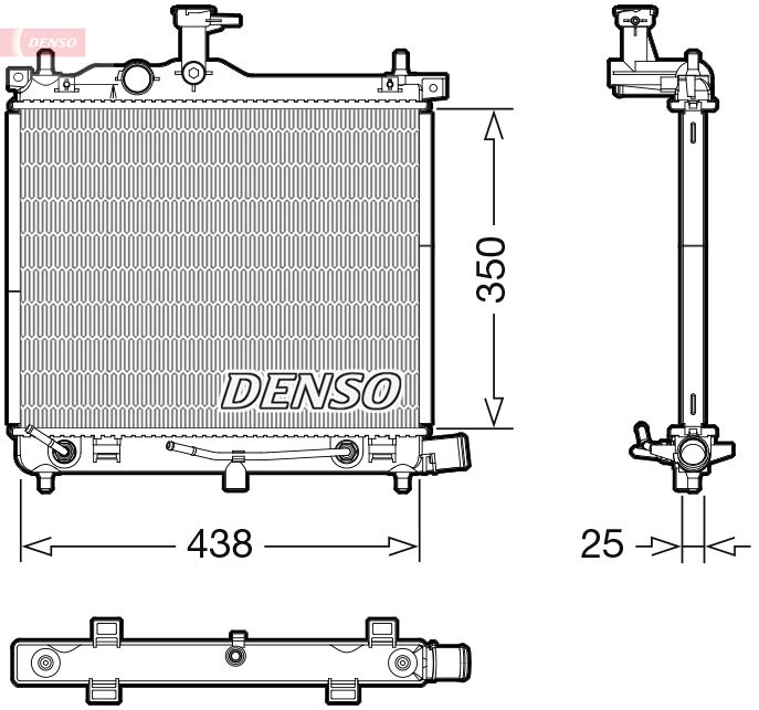 DENSO DRM41023 Radiator, engine cooling