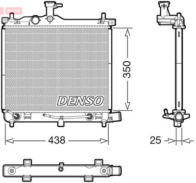 Radiator, engine cooling DENSO DRM41023