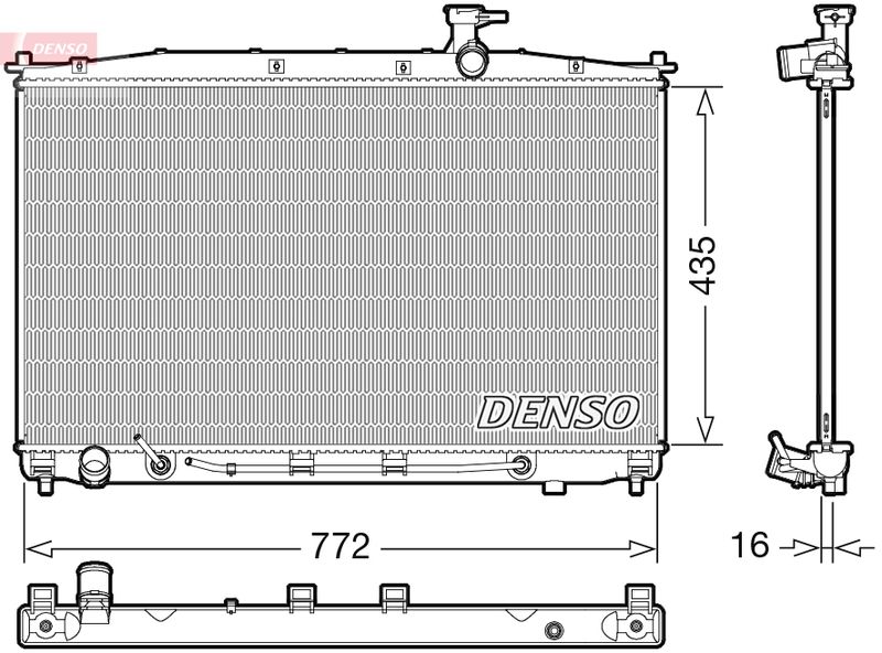 DENSO DRM41024 Radiator, engine cooling