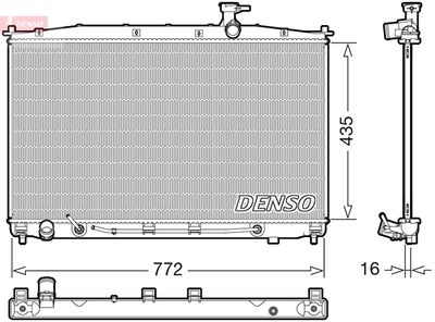 Radiator, engine cooling DENSO DRM41024