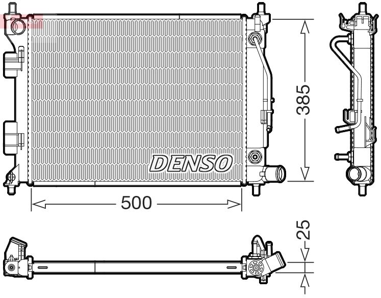 DENSO DRM41033 Radiator, engine cooling