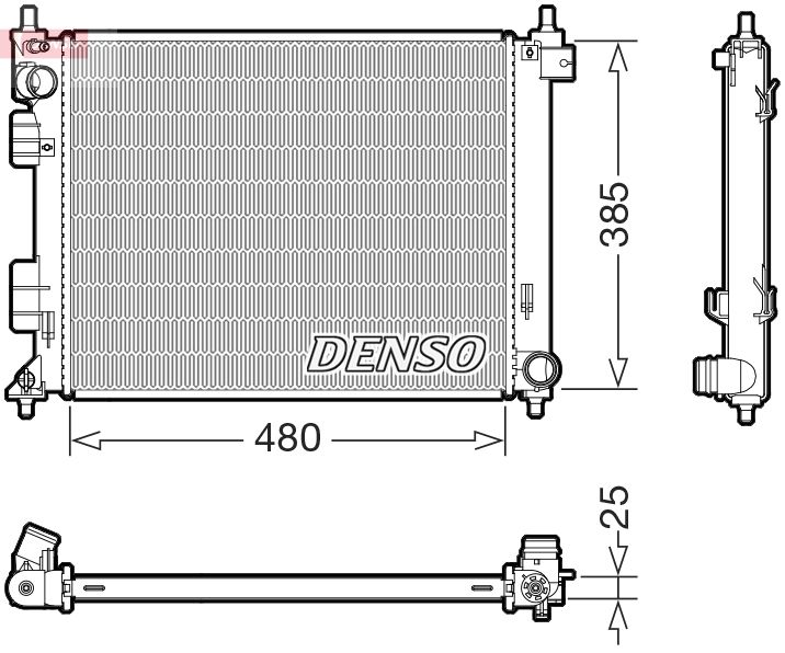 DENSO DRM41035 Radiator, engine cooling