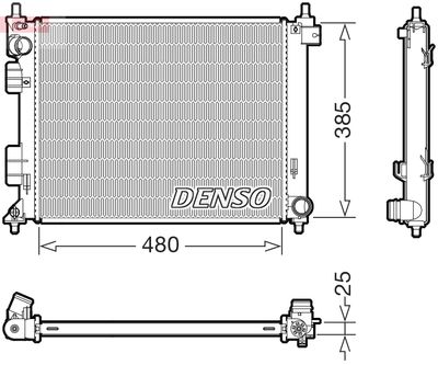 Radiator, engine cooling DENSO DRM41035