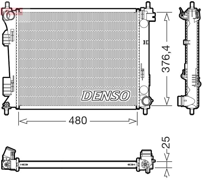 DENSO DRM41037 Radiator, engine cooling