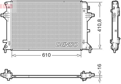 Radiator, engine cooling DENSO DRM41038
