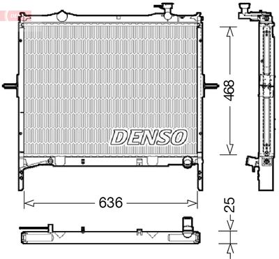Radiator, engine cooling DENSO DRM43001