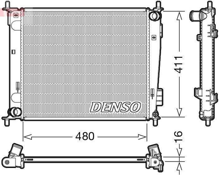 DENSO DRM43003 Radiator, engine cooling