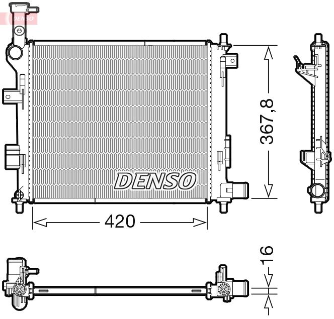 DENSO DRM43005 Radiator, engine cooling