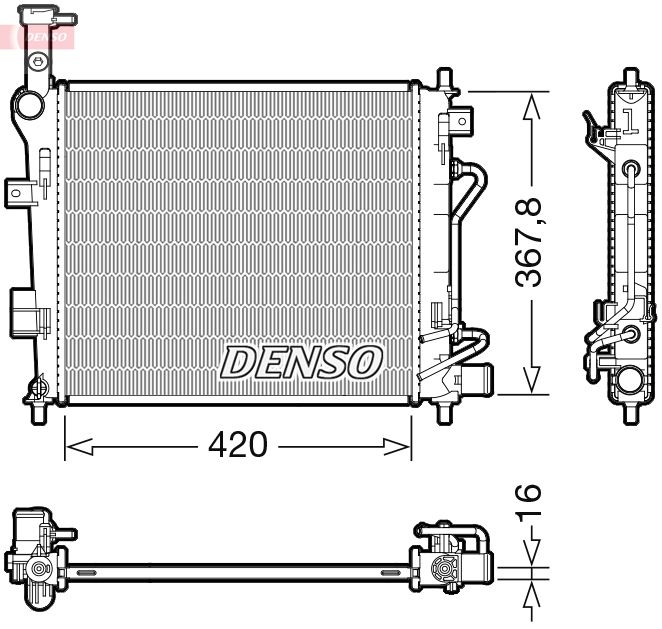 DENSO DRM43007 Radiator, engine cooling