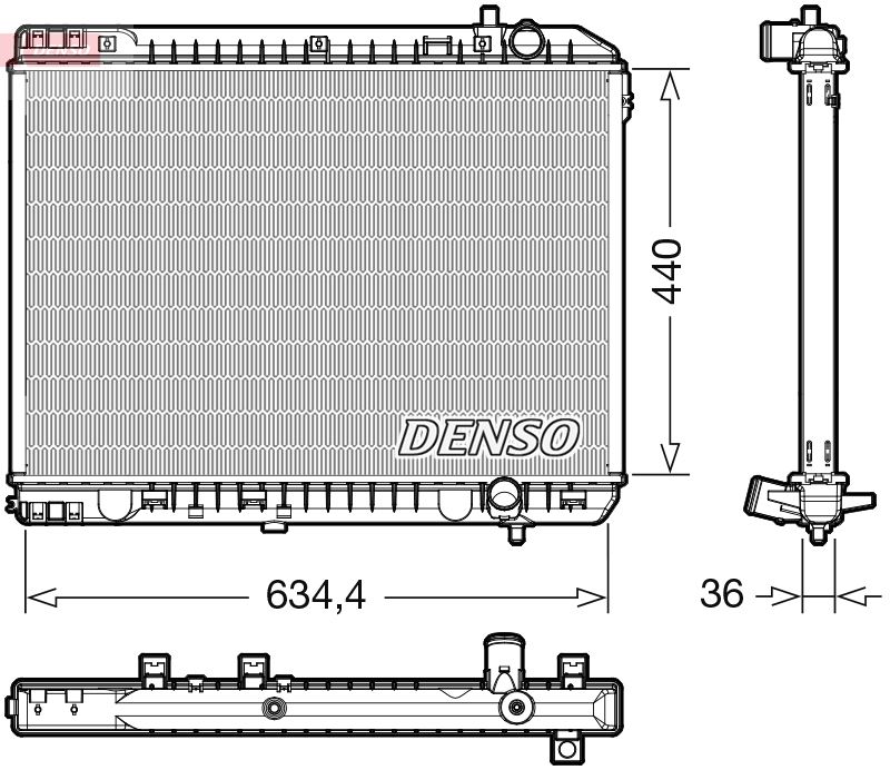 DENSO DRM43008 Radiator, engine cooling