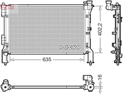Radiator, engine cooling DENSO DRM43012