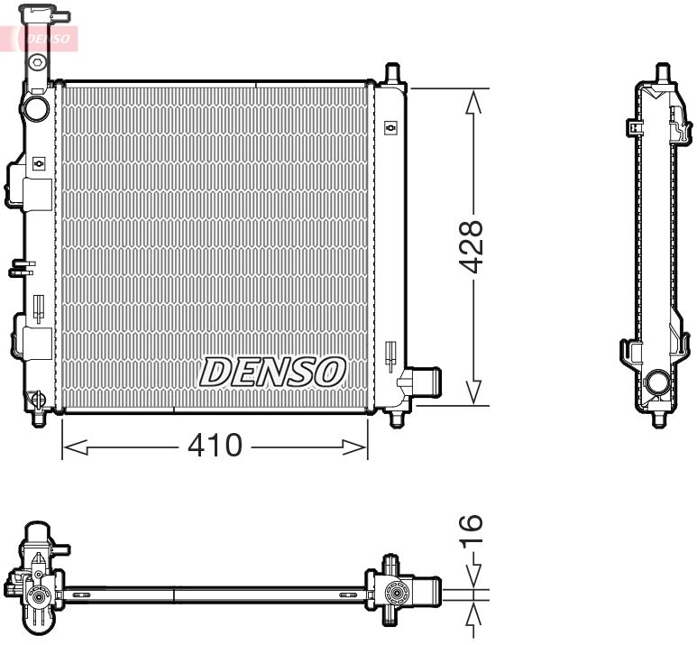 DENSO DRM43014 Radiator, engine cooling