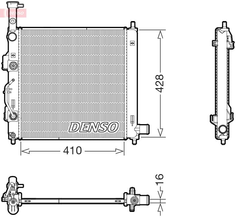 DENSO DRM43015 Radiator, engine cooling