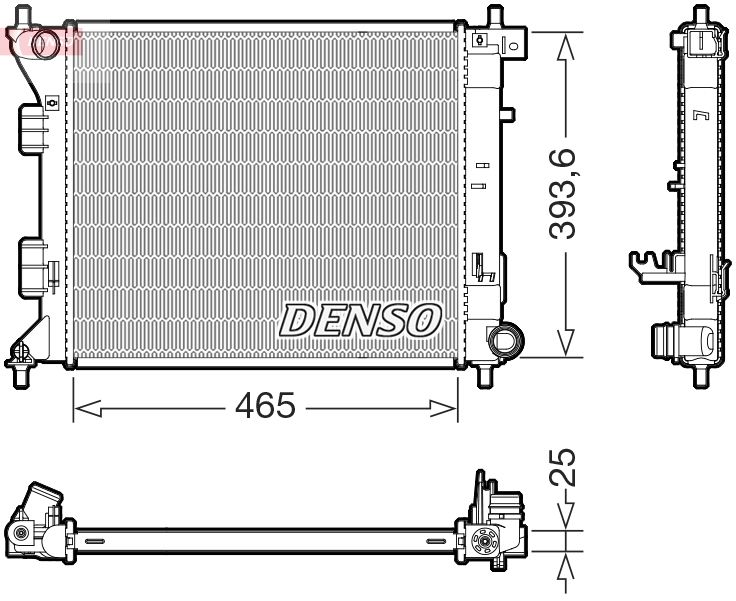 DENSO DRM43016 Radiator, engine cooling