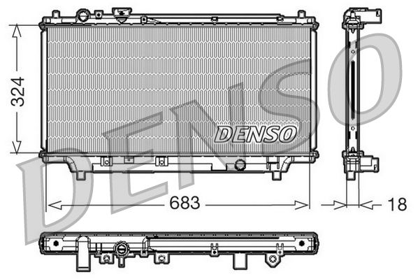 DENSO DRM44002 Radiator, engine cooling