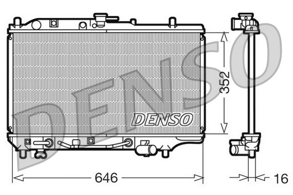 DENSO DRM44005 Radiator, engine cooling