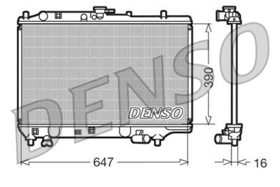 Radiator, engine cooling DENSO DRM44006