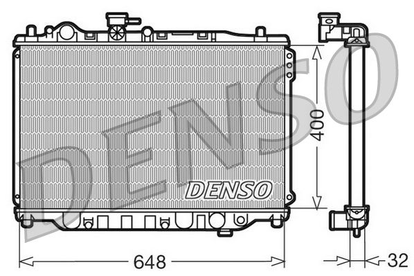 DENSO DRM44007 Radiator, engine cooling