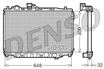 Radiator, engine cooling DENSO DRM44007