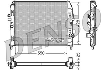 Radiator, engine cooling DENSO DRM44008