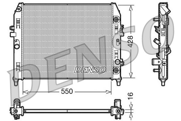 DENSO DRM44009 Radiator, engine cooling