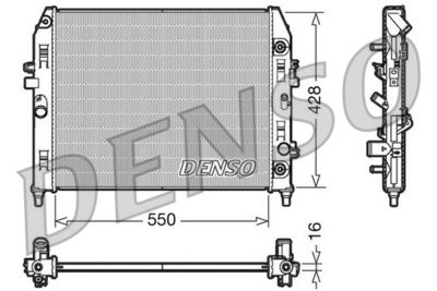 Radiator, engine cooling DENSO DRM44009