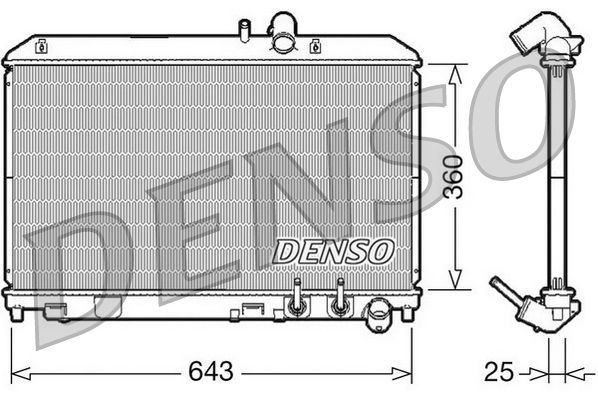 DENSO DRM44012 Radiator, engine cooling
