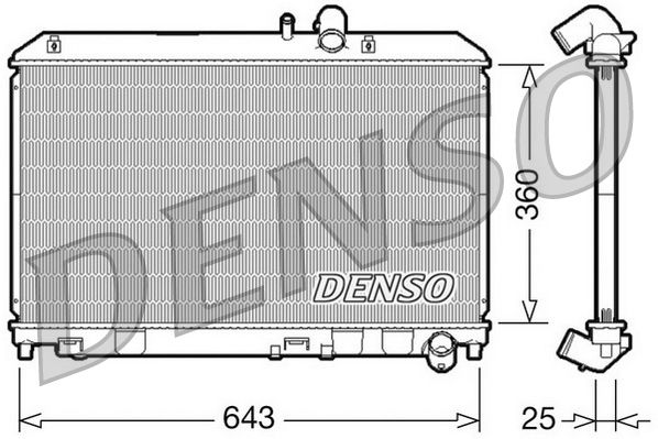 DENSO DRM44013 Radiator, engine cooling