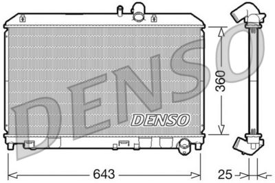 Radiator, engine cooling DENSO DRM44013