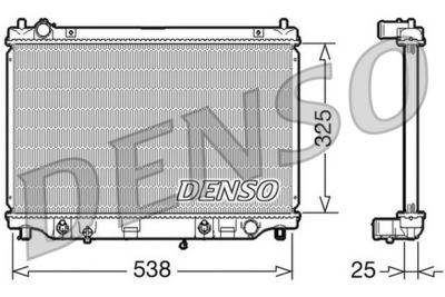 Radiator, engine cooling DENSO DRM44014